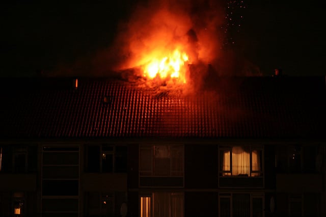 Fire Sermon, burning house